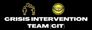 Logo of Crisis Intervention Team (CIT) with official emblem and icons.