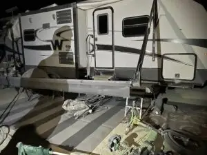 Personal Trailer damage.